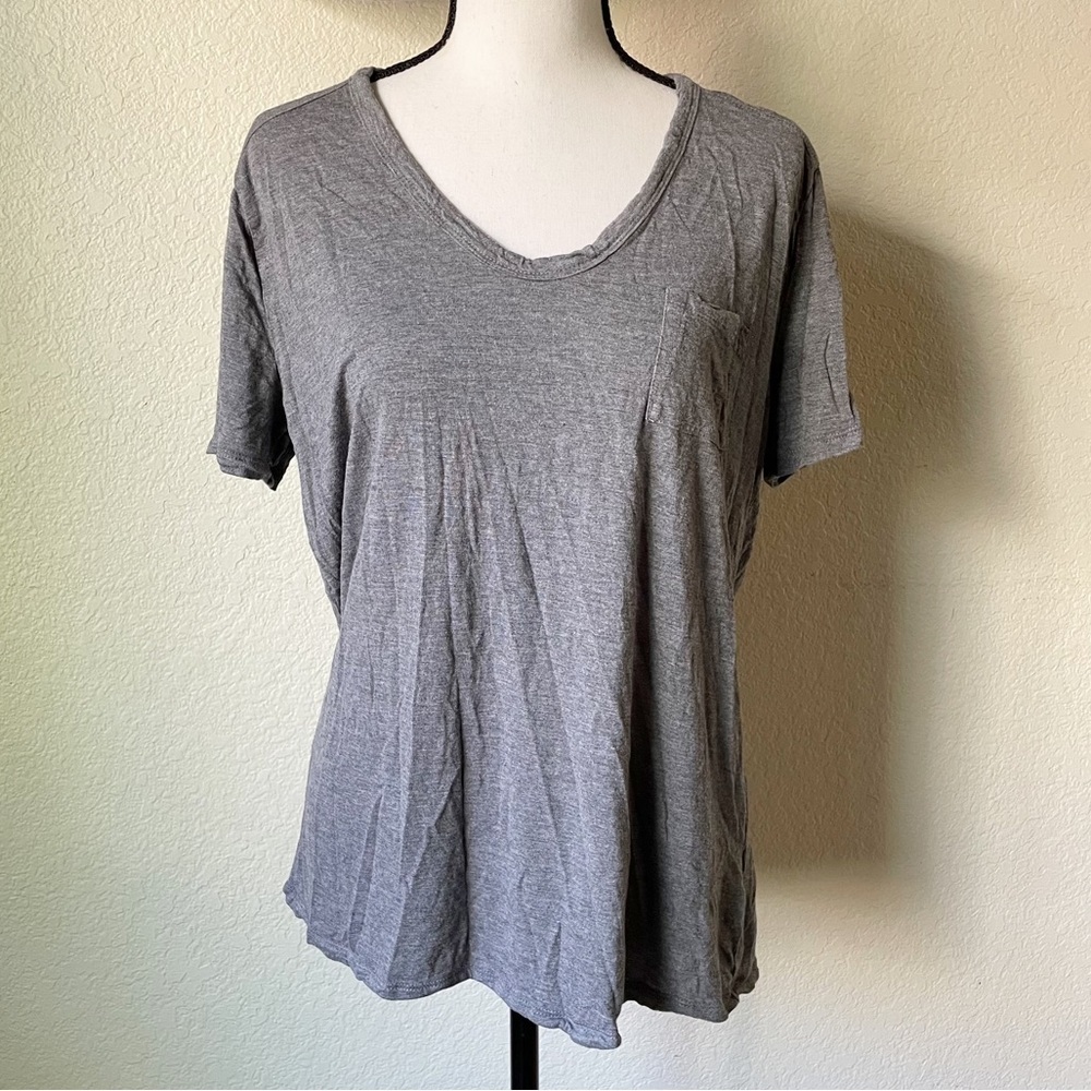 T by Alexander Wang Grey Classic Pocket Tee
